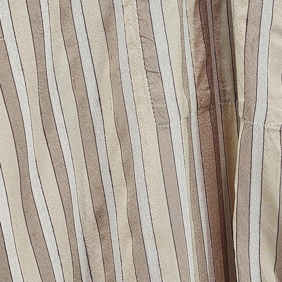 Shack Incorporated Women's Vintage 100% Silk Striped Relaxed Fit Pants - L - Picture 6 of 8